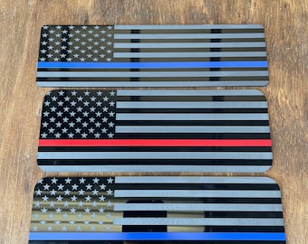Badge drapeau américain gravé au laser sur le capot avant - EZGO TXT RXV