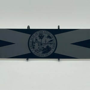 Golf cart Florida Flag - badge-emblem - laser etched- TXT-RXV-Precedent-DS- Ezgo and Club Car