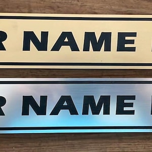 Personalized Club Car Precedent Cart Badge - Cart Plate - Front Badge - Front Fender Badge- Choose Font in Third Picture