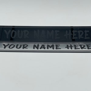 Personalized EZGO TXT 1996 to 2013- Dash- Warning Label Badge - Cart Plate - Front Badge - Front Fender Badge- Laser Engraved Acrylic