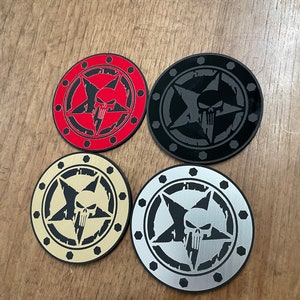 YAMAHA Golf Cart Badge- Punisher Design- Badge/Emblem- Select Your Size