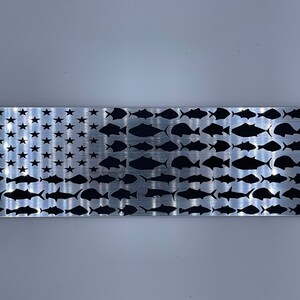 EZGO RXV TXT Badge/Emblem plate- Fish Flag- Salt Water - Pick Cart Size- Laser Etched and Laser Cut