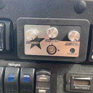 2023 version and below -Navitas OTF Badge -Golf Cart Controller Faceplate- Made to fit Navitas Controller- Version 2