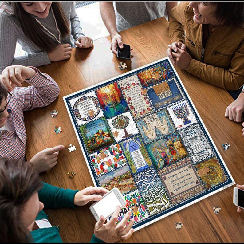 Jewish Blessings Jigsaw Puzzle Puzzle variety size 1000 Etsy