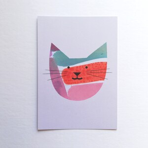 Katze Postkarte