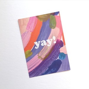yay! Postkarte