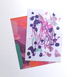 Konfetti Postkarte