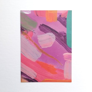 Brushstrokes Postkarte