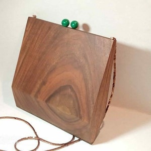Wood bag/ wood clutch/ wooden shoulder bag/ vintage bag/ evening clutch/ ladies bag/ wooden handbag/ handmade bag/wood purse/ gift for her