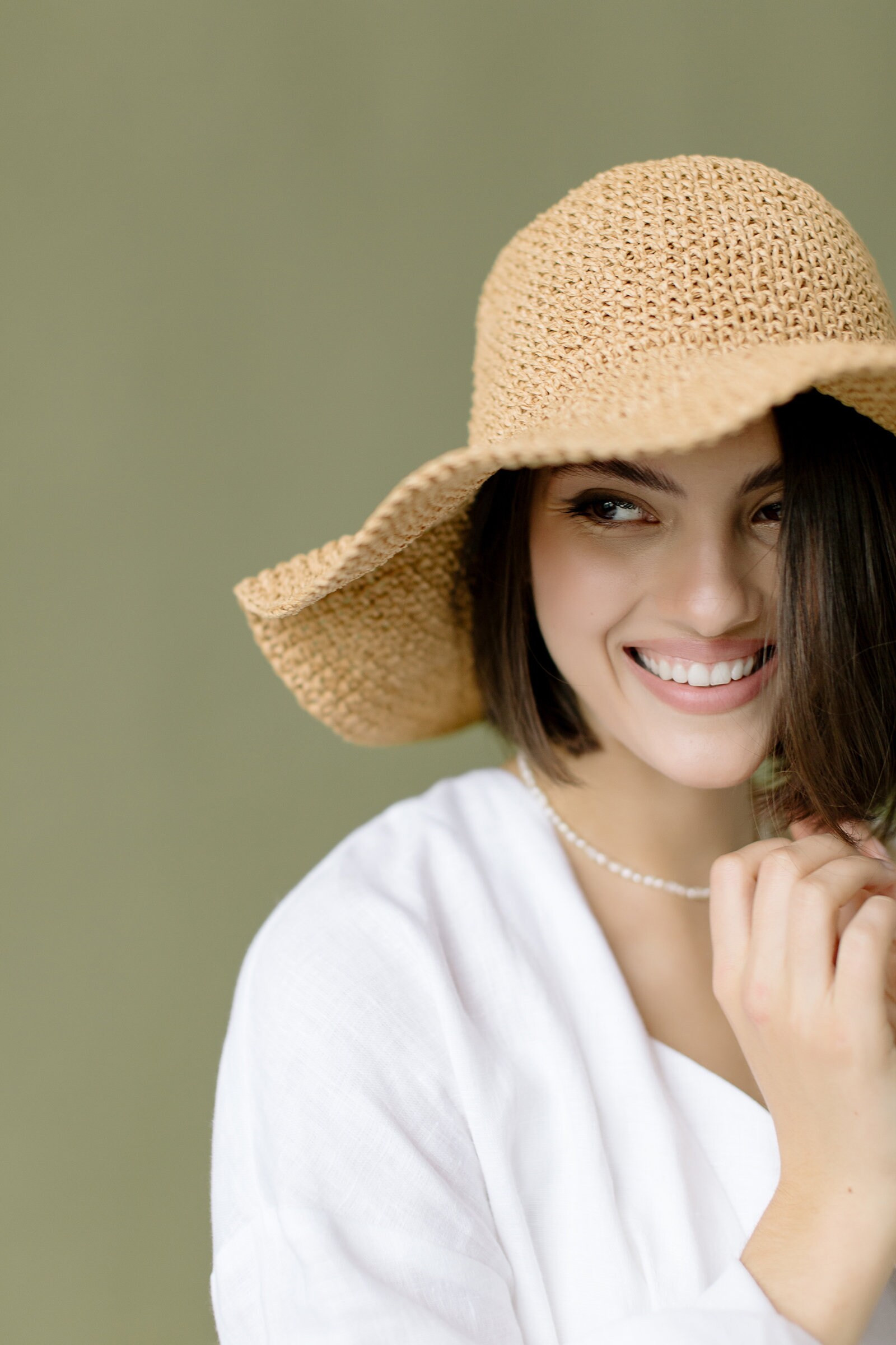 Straw hat crochet bucket hat womens summer hats straw Etsy