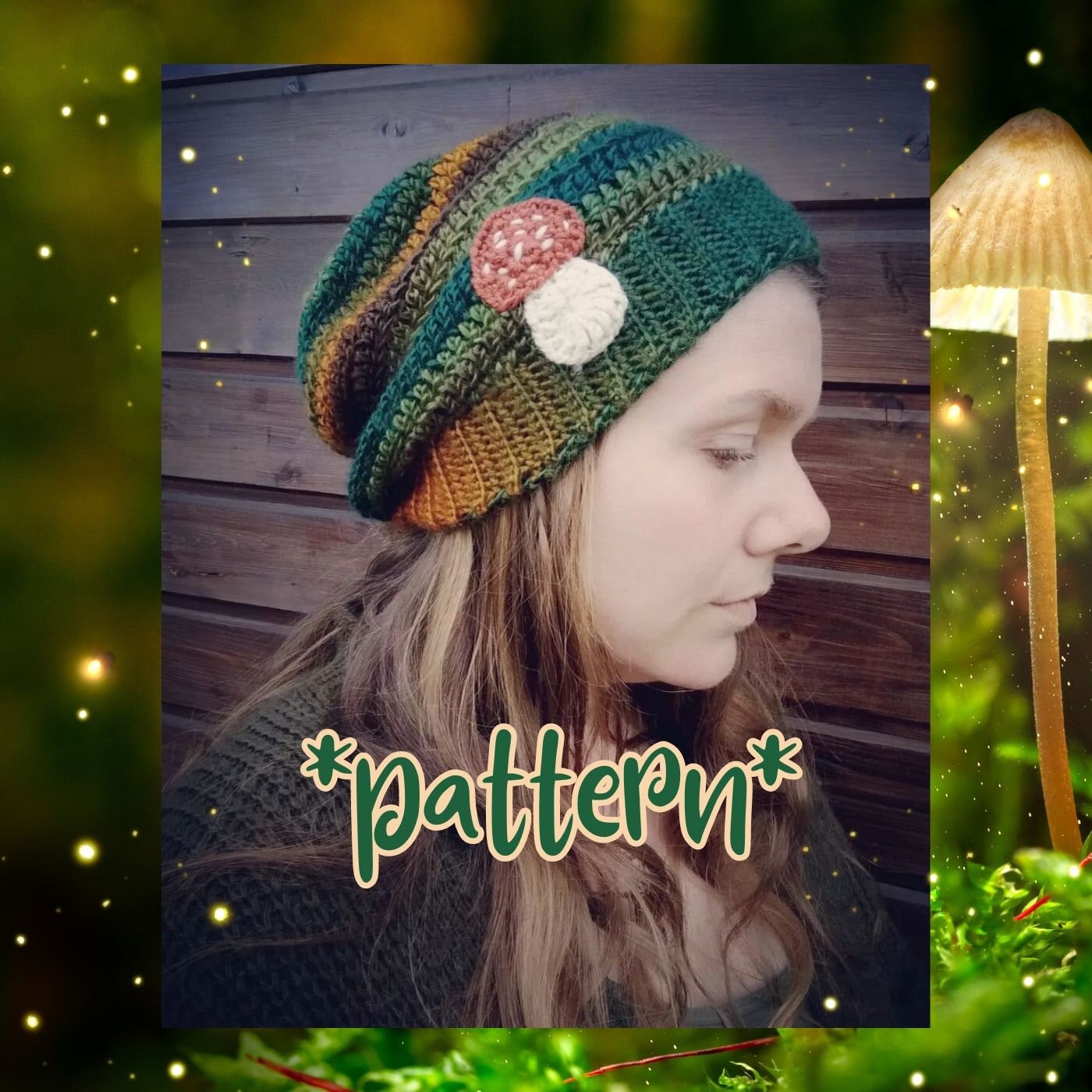 39 Hipster Slouchy Beanie Crochet Patterns for Stylish DIY Hats 39 Mushroom slouchy beanie