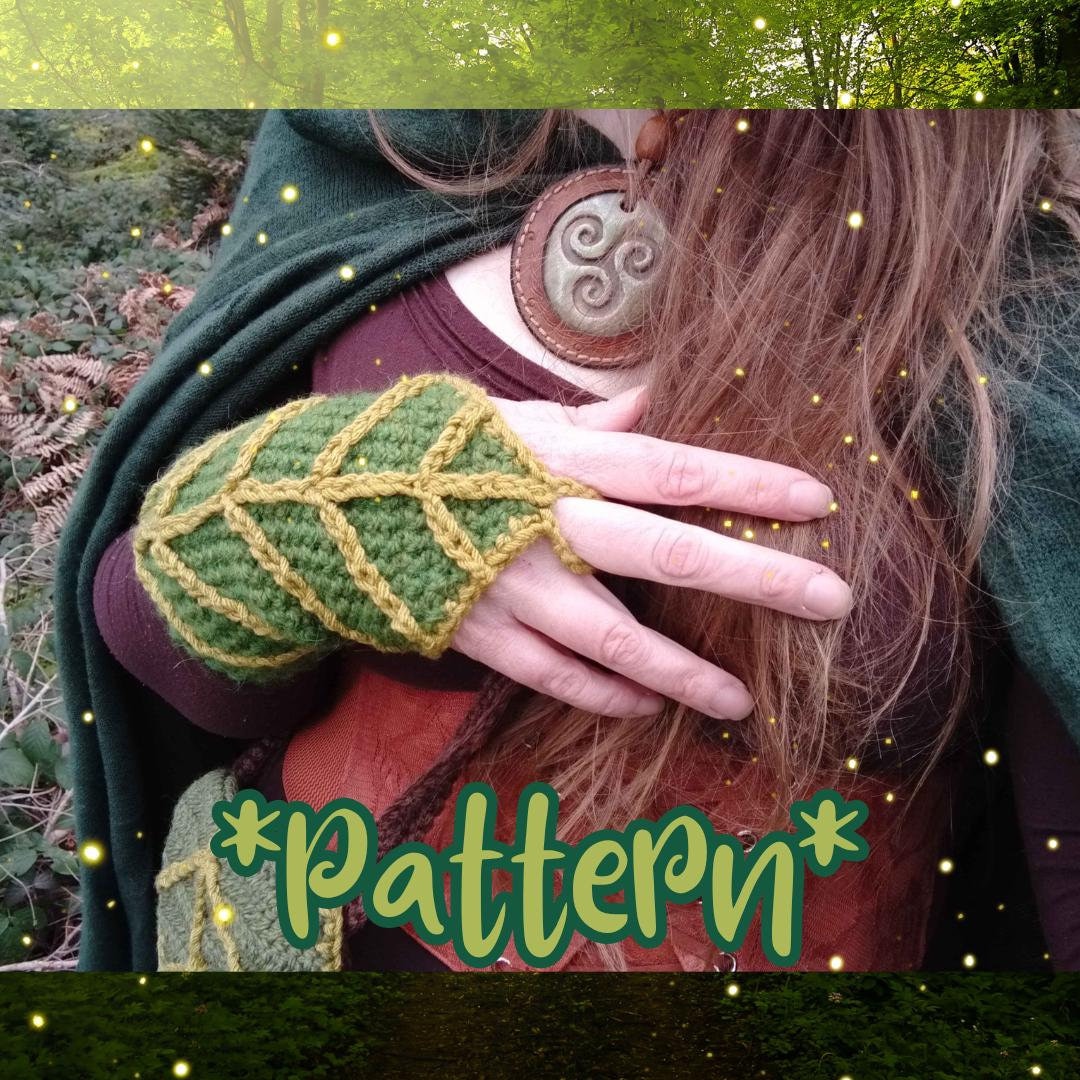 Elven Leaf Arm Bracers, Druid or Archer Cosplay, Fantasy Costume