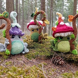 Toad wizard, Mushroom witch, fairy, magical woodland character, fantasy creature, handmade in France