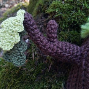 Woodland headphone cover, frog, mushroom, squirrel, nature, forestcore, crochet pattern (US, FR) image 10