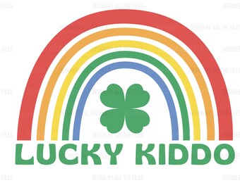 Lucky Kiddo PNG File | St. Patrick's Day Digital Files | Sublimation Digital Designs | St. Patrick's Day Designs for Kids | Lucky Kid PNG