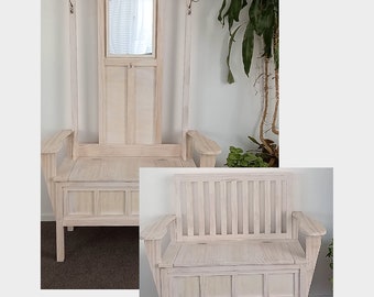 Create Your Own Adaptable Entryway Bench with Interchangeable Back Options