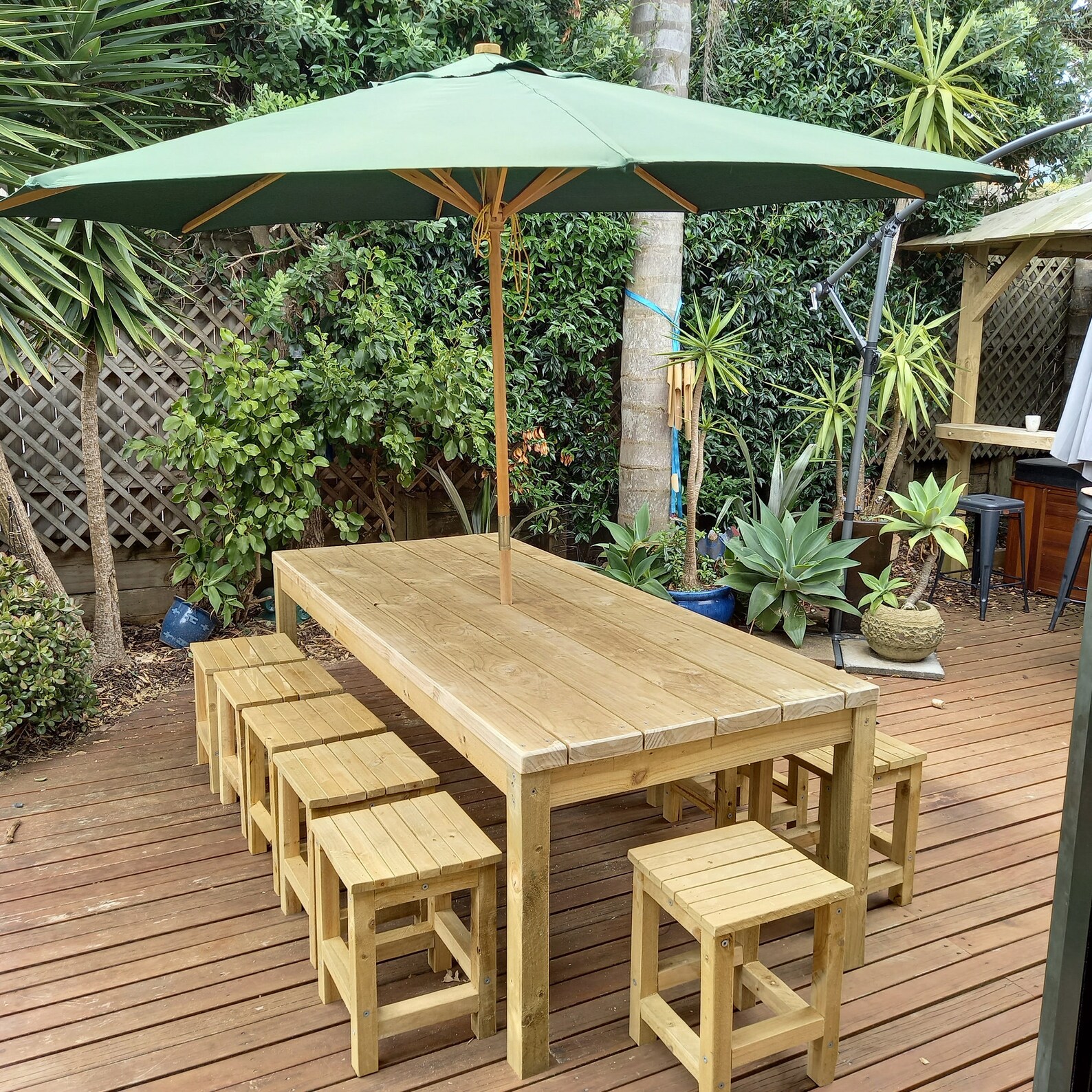 DIY Plans for an Outdoor Farmhouse Table Capable of Seating 12 Etsy UK