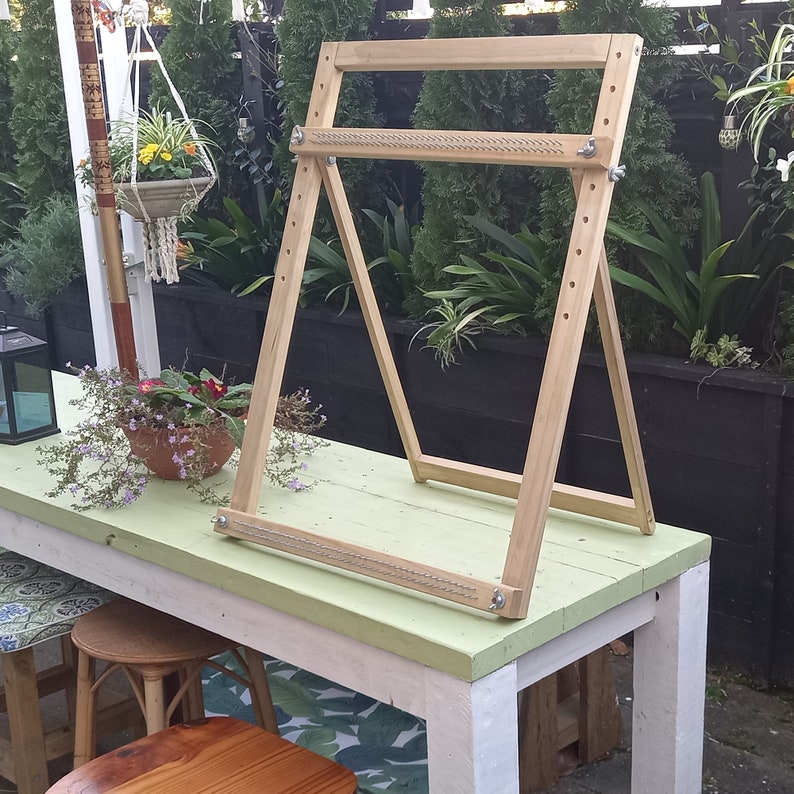 How to Make an Adjustable Tapestry Frame Loom for Weaving Etsy