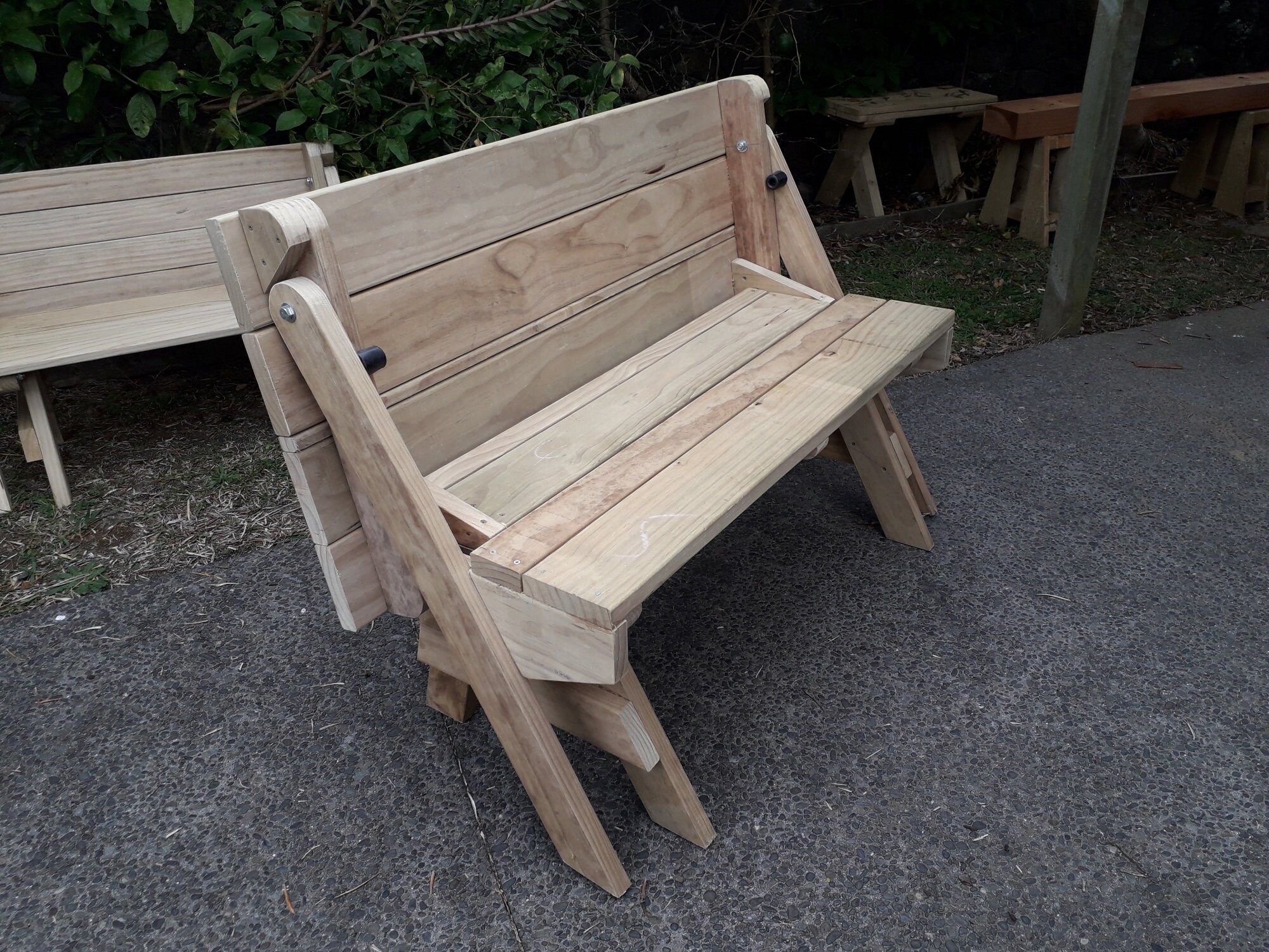 Folding Picnic Table to Bench Plans Etsy