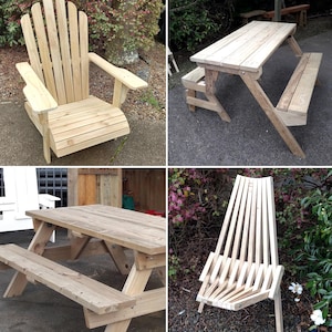 SPECIAL:  4 for 1  - Four popular outdoor build plans for the price of one