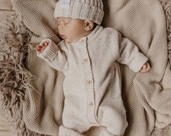 BABY KNIT SET tutina, vestiti per bambini in maglia, maglieria per neonati, vestito per servizio fotografico per bambini, maglieria neutra per bambini, pagliaccetto per bambini, maglieria per bambini maculata