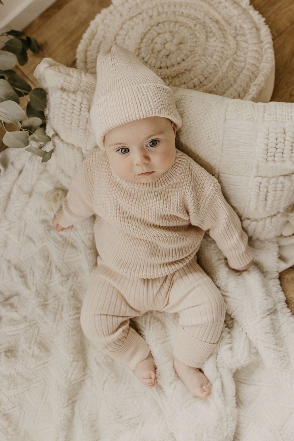 BABY KNIT SET, Newborn Knits, Winter Baby Knitwear, Chunky