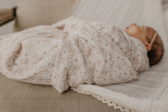 Flower Cotton Muslin Swaddle Blanket 100 Organic Cotton Fall Baby