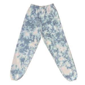 Large Blue tie dye sweatpants