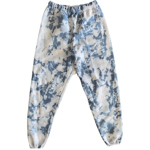 Large Blue tie dye sweatpants