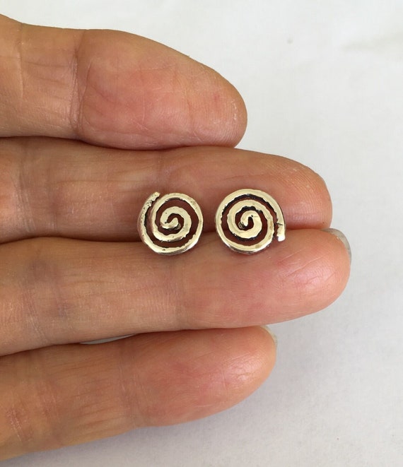 Sterling Silver 11mm rustic Spiral Swirl Hypo-Alle