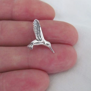 Solid sterling silver Hummingbird pendant (Brand new)