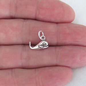 Solid Sterling Silver whale charm (Brand-new) (Brand new)