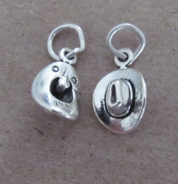 Very small Solid  Sterling Silver Western Hat min… - image 3