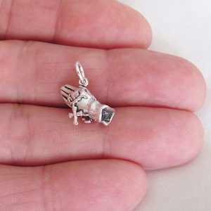 Solid Sterling Silver 10mm Praying hands charm (Brand-new) (Brand new)