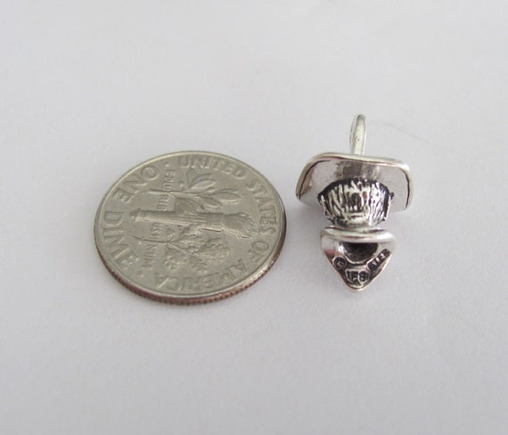 Sterling Silver 14mm Pirate head pendant (Brand n… - image 2