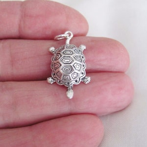 Solid Sterling Silver Terrapin turtle charm (Brand-new)