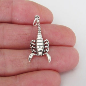 Solid Sterling Silver Scorpion charm (Brand new)