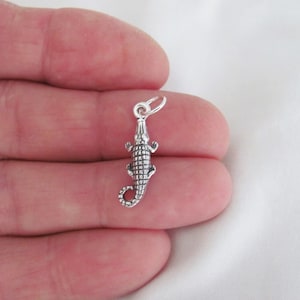 Solid Sterling Silver alligator charm (Brand new)