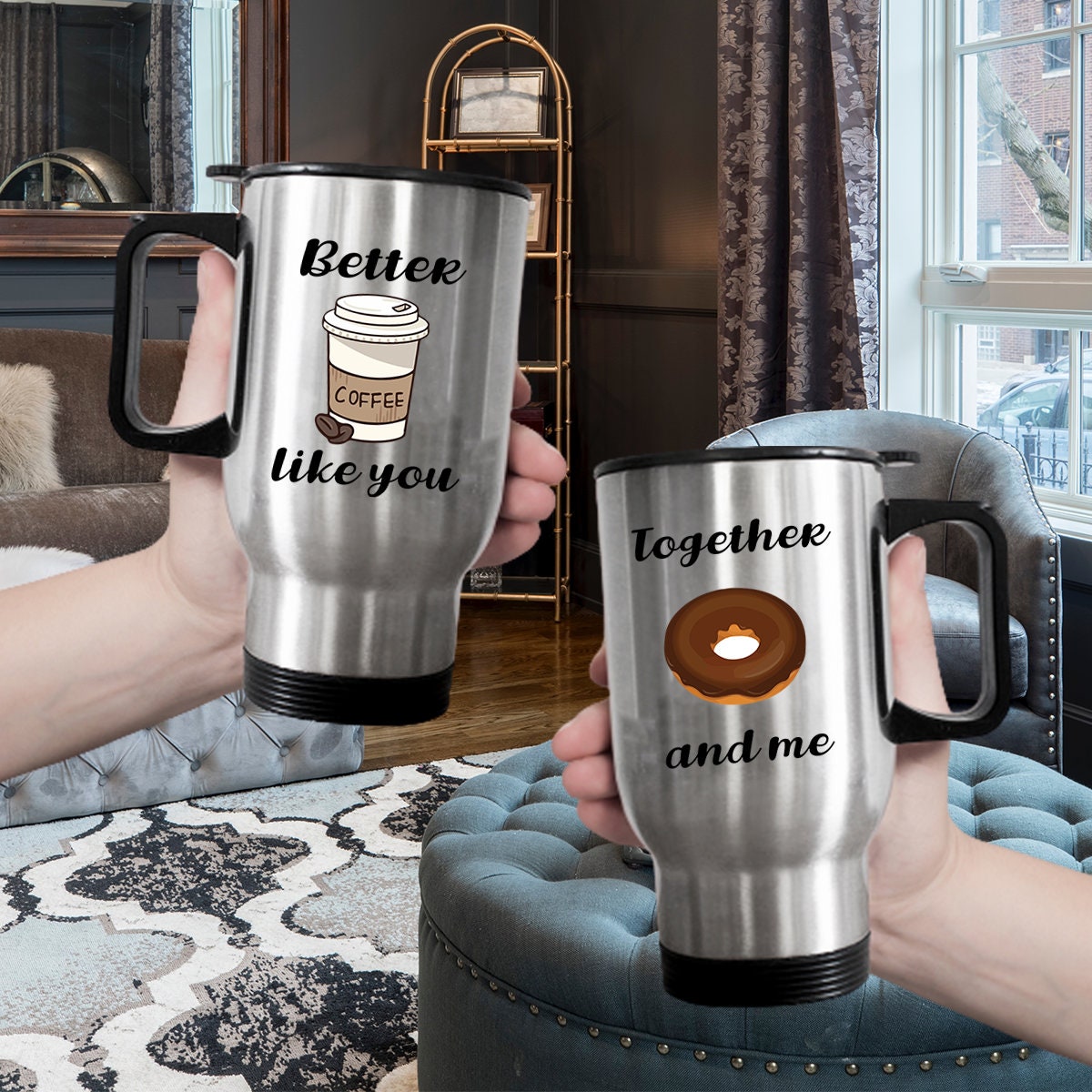 Couples Travel Mugcouples Tumbler couples Mug2 Pack Etsy