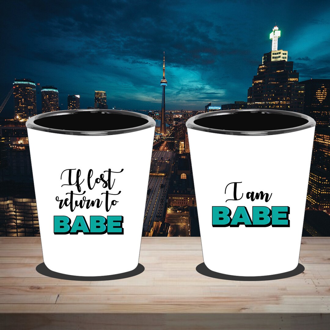 Funny Couples Shot Glass2 Pack Setif Lost Return to Babyi Etsy