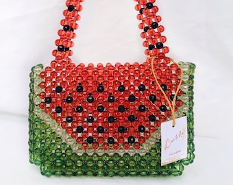 Watermelon beaded bag hot sale