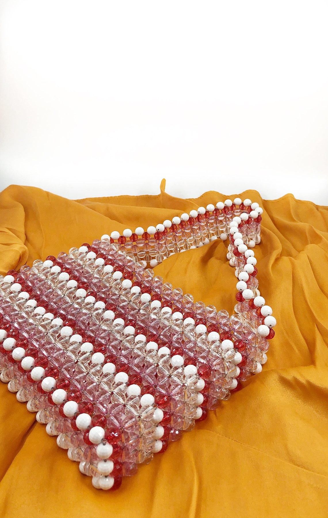 Crystal Bead Bag Bead Shoulder Bag Women Bead Bag Bead Bag Etsy