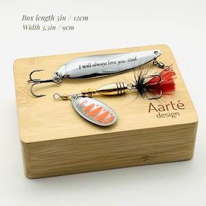 O-Fish-Ally Retired fishing gift for Retirement Dad Fisherman, colleague, boss Personalized Lure Set Engraved coworker