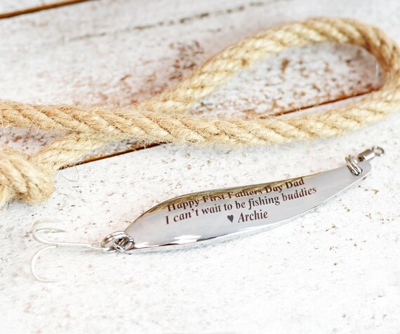 engraved fishing lure necklace You Are The Greatest Catch Of My Life - Personalized Keyc its a daily reminder of your love and shared adventures Personalized Fishing Lure Custom Fish