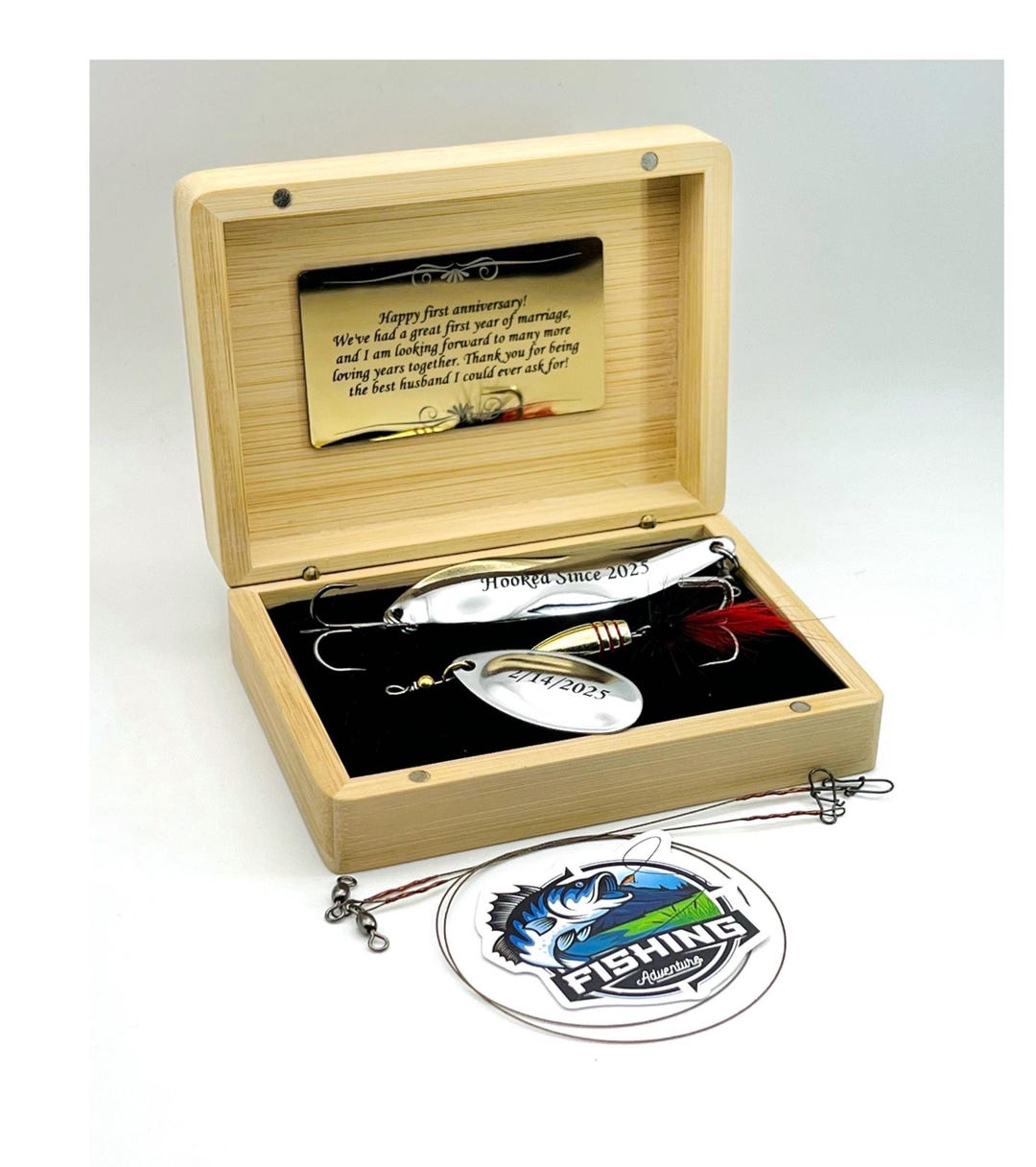 Custom Engraved Fishing Lures Gift for Dad Grandpa Groomsman Wedding ...