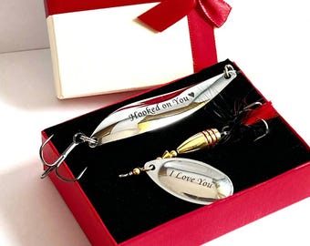 Señuelo de pesca personalizado, regalo del Día del Padre para papá, cebo grabado para lucio, lubina y perca.