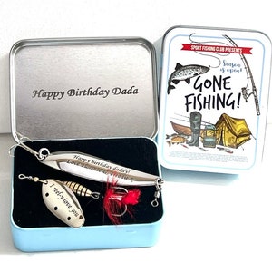 Birthday Gift for Dad Groomsmen Gift Father of the groom Fishing customized lure Lure gifts idea anglers man Pike Bass lure Bait engraved
