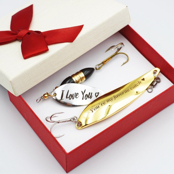 Father's day gift Idea Fishing Lure Easter Gold Silver Fisherman gift Brother-in-law fishing buddy gift ideas for for man ancle