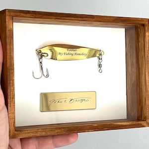 Fishing Gift for Bf Lure in the box Fathers day gift Fishing Custom Lure fisherman Uncle husband Anniversary Vatertag sgeschenk Reel bait