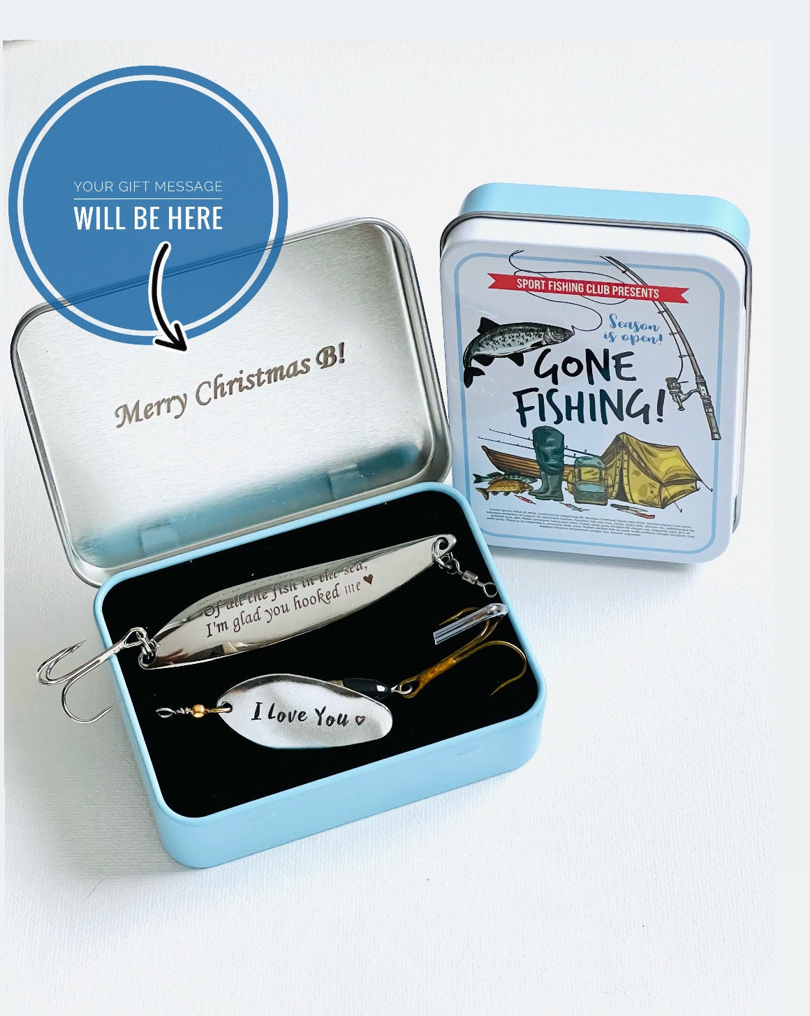 st valentine&#39;s day gift Fishing Custom Lure father&#39;s  gift fisherman Gift for Dad Uncle husband Anniversary Vatertag sgeschenk Reel Bait